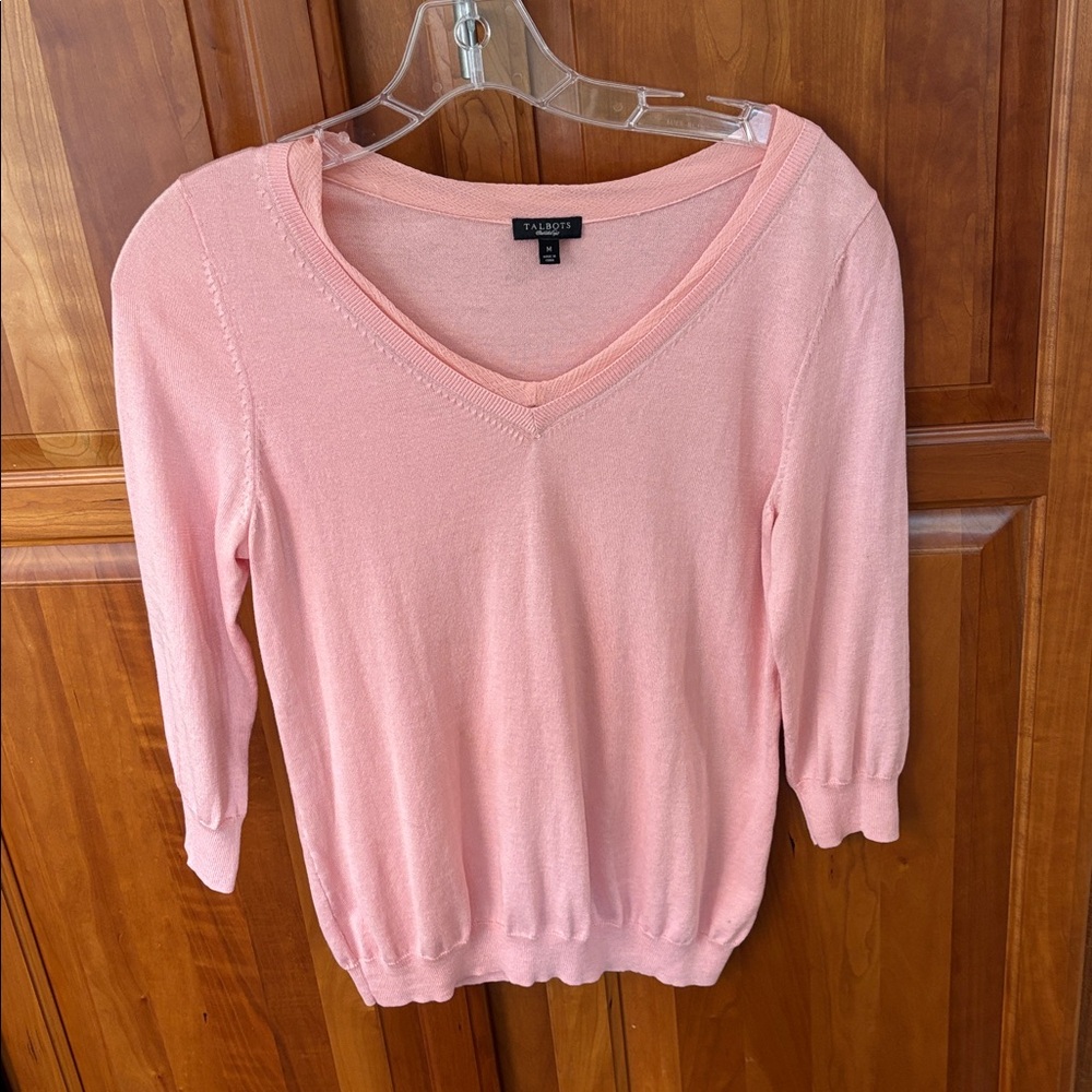 Talbots Silk/Nylon V-Neck Sweater
